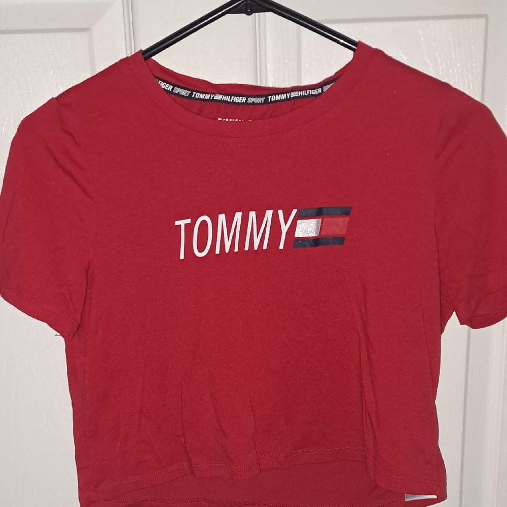 Tommy Hilfiger Red Crop Top